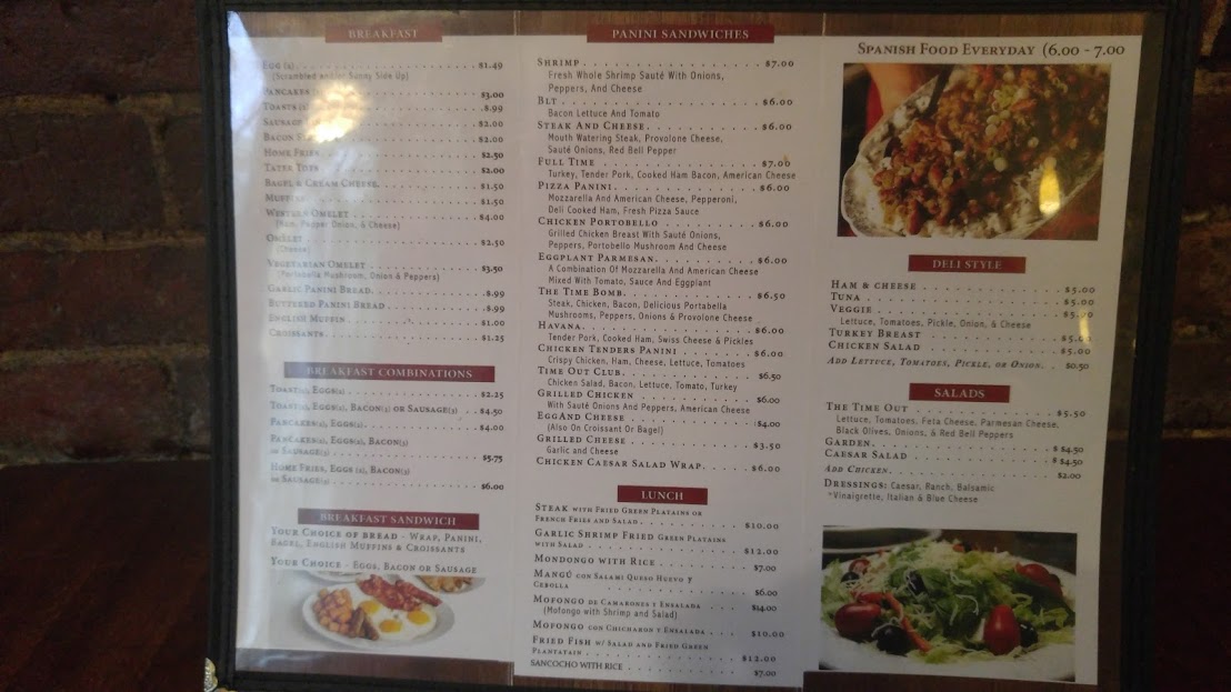 Quite an extensive Menu
